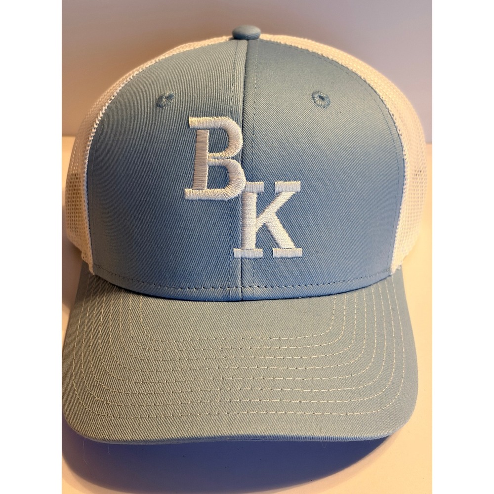 The Game Trucker Hat OS Light Blue White BK Embroidered Snapback Sporty Gorpcore